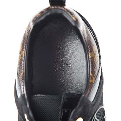 Louis Vuitton Suede Monogram Run Away Sneakers 36 Black 8 of 8