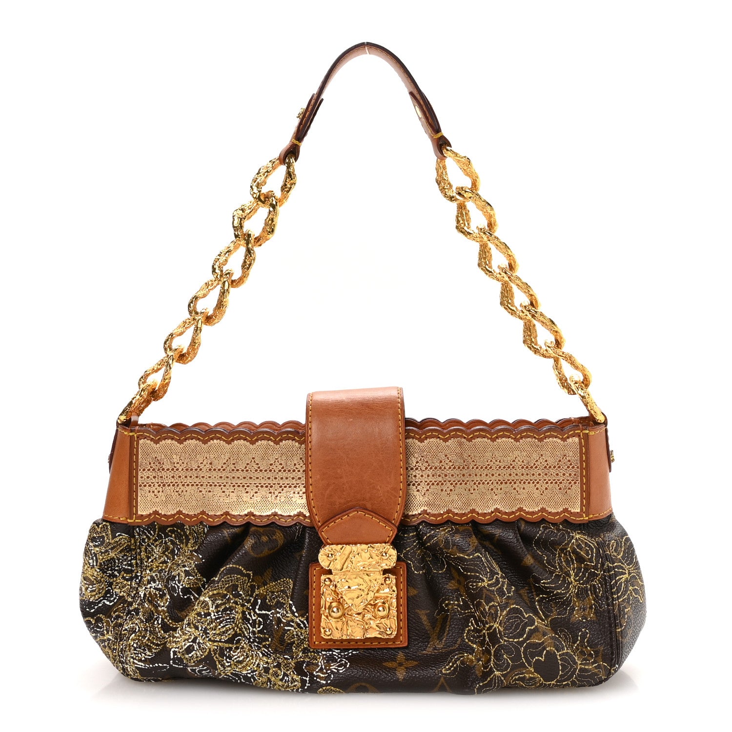 Louis Vuitton Monogram Dentelle Kirsten Gold 1 of 9
