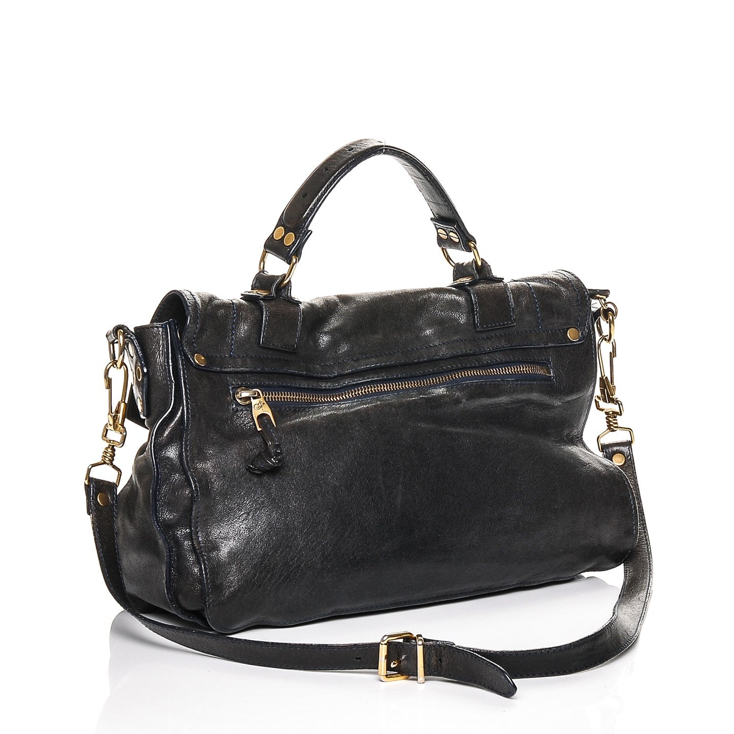 Lambskin Medium PS1 Satchel Midnight