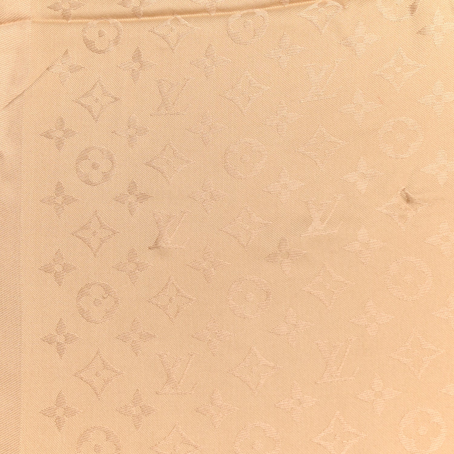 Louis Vuitton Silk Wool Monogram Shine Shawl Gold 3 of 5