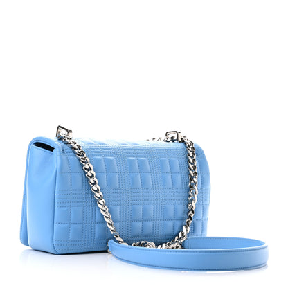 Burberry Lambskin Quilted Small Lola Bag Blue 2 of 10