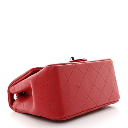 Chanel Lambskin Quilted Mini Square Flap Red 4 of 10