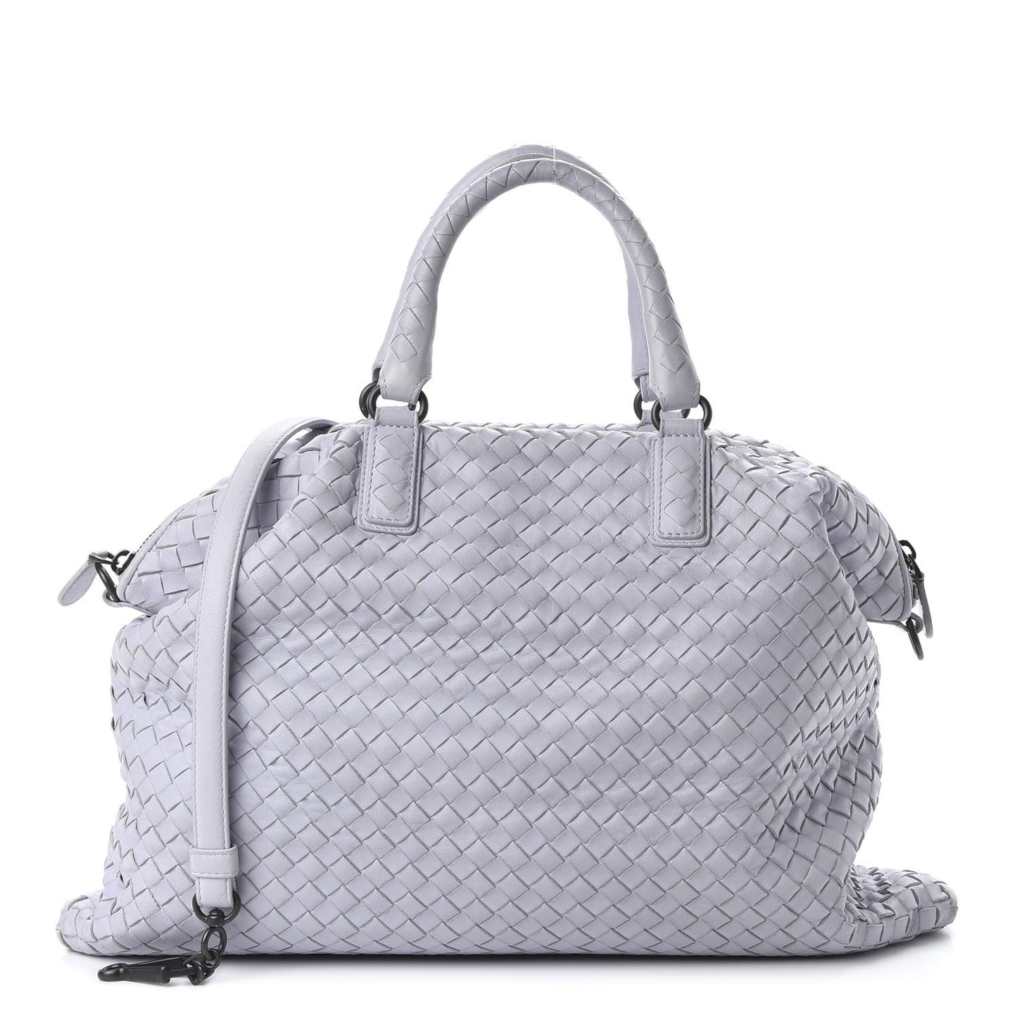 Nappa Intrecciato Medium Convertible Tote Oyster Lilac
