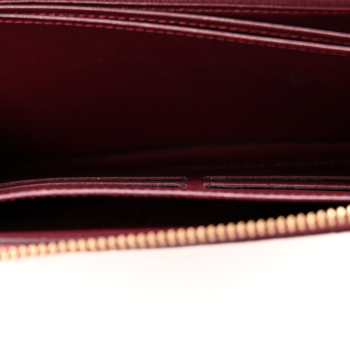 Vernis Leopard Zippy Wallet Rouge Fauviste