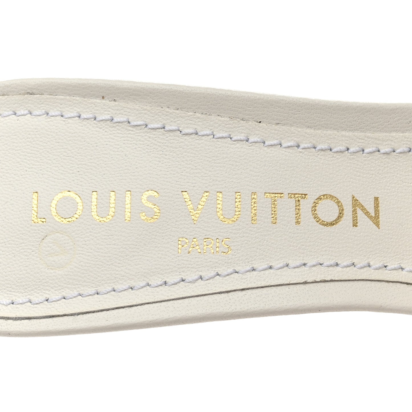 Lambskin Embossed Monogram By The Pool Revival High Heel Mules 38.5 White Blue Purple