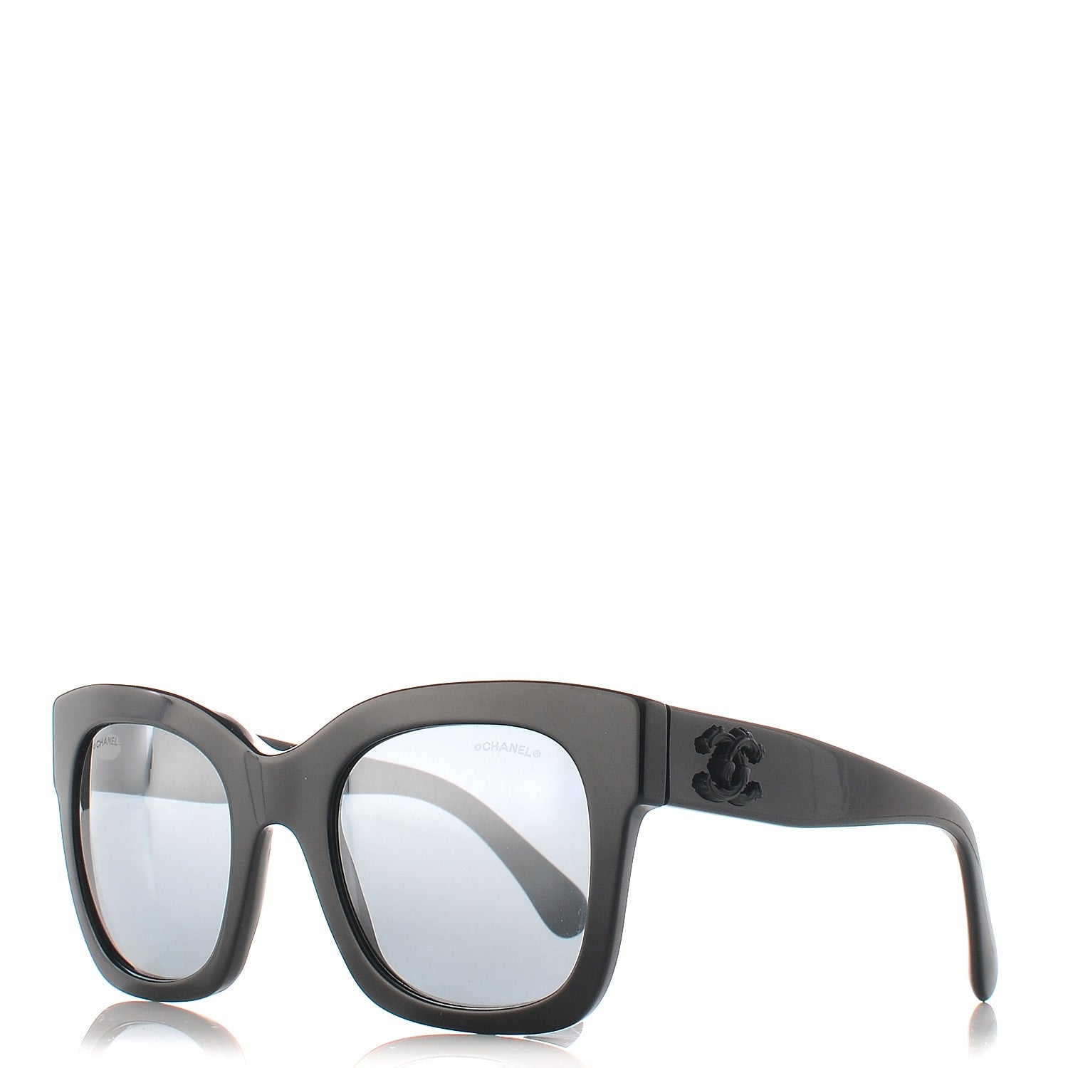 Chanel Mirror CC Sunglasses 5357 Black 1 of 9