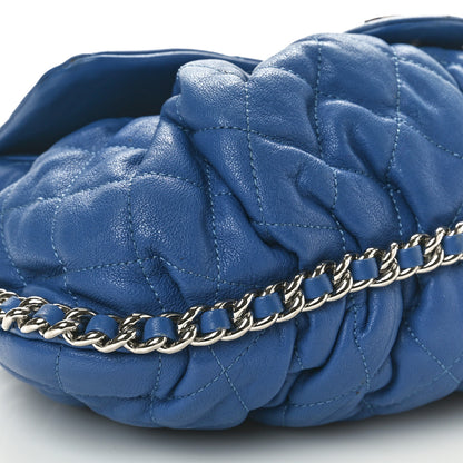 Chanel Washed Lambskin Quilted Medium Chain Around Messenger Blue 9 of 11