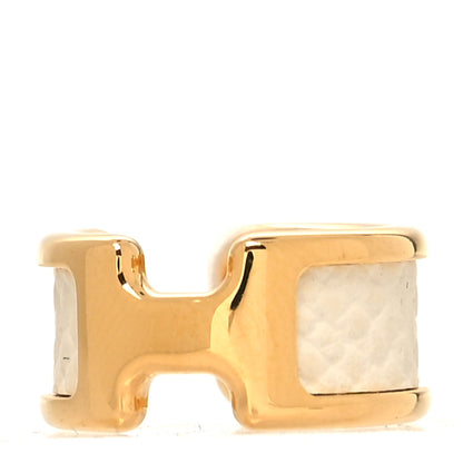 Hermes Lizard Olympe Ear Cuff PM White 1 of 4