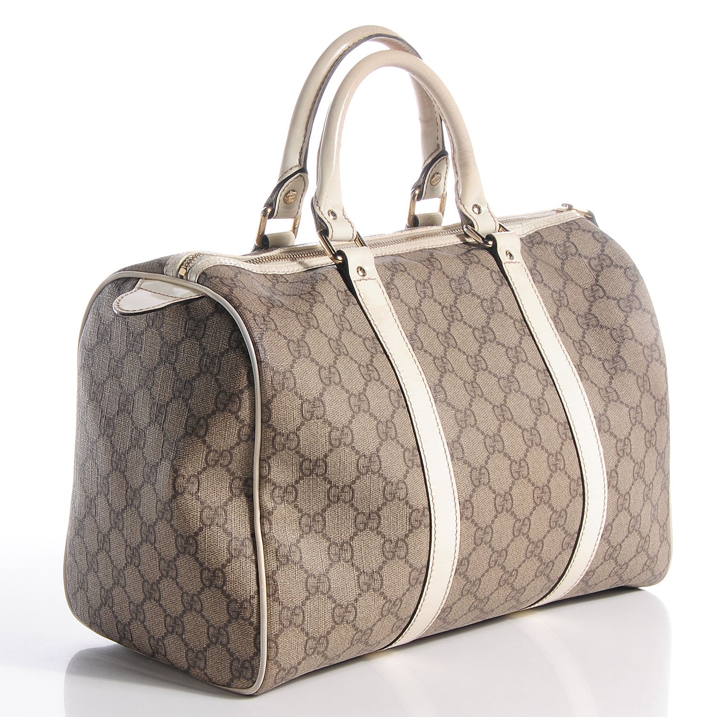 Monogram Coated Canvas Medium Joy Boston Off White