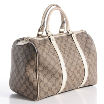 Gucci Monogram Coated Canvas Medium Joy Boston Off White 3 of 7