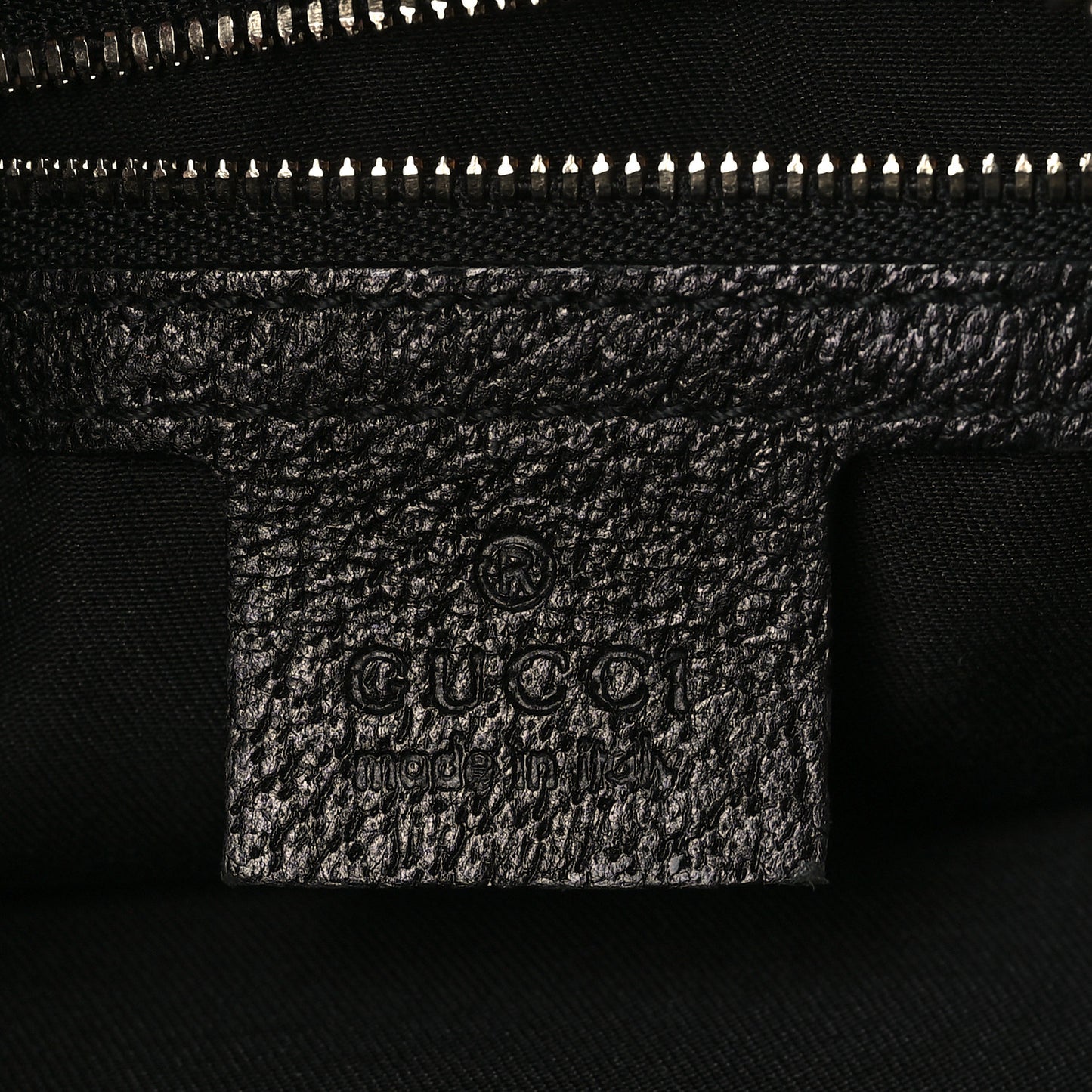 Monogram Half Moon Bamboo Ring Hobo Black