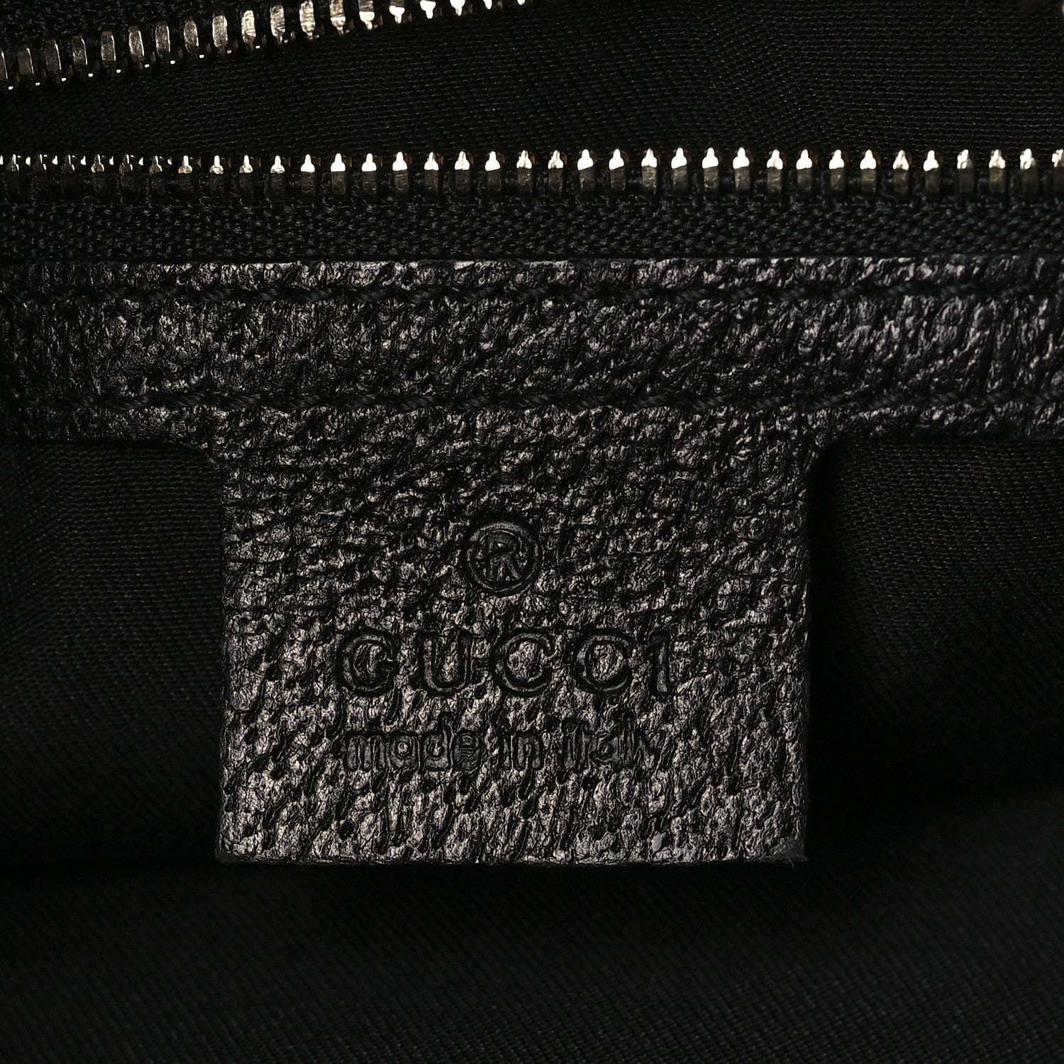 Gucci Monogram Half Moon Bamboo Ring Hobo Black 5 of 8
