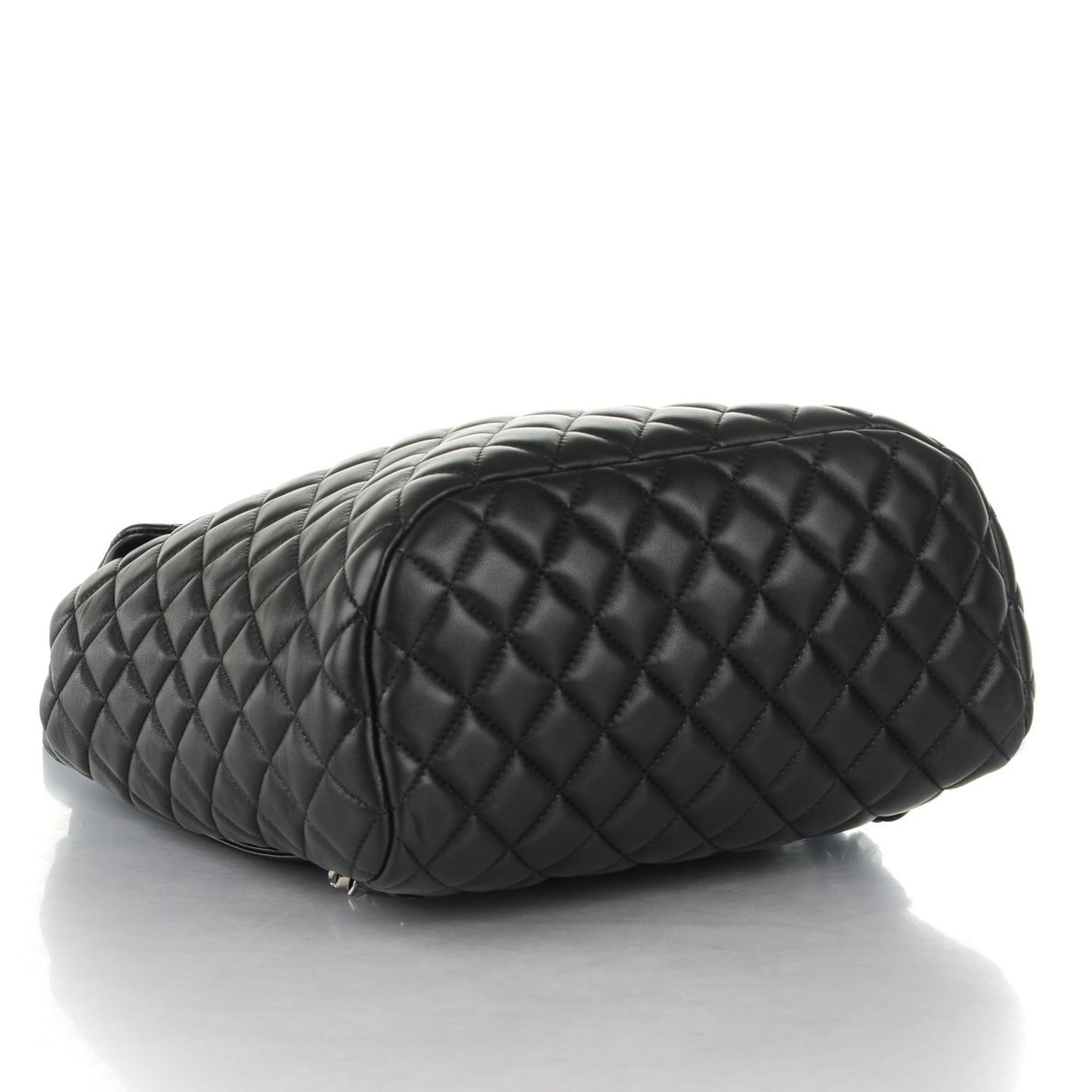 Lambskin Quilted Large Urban Spirit Backpack Black
