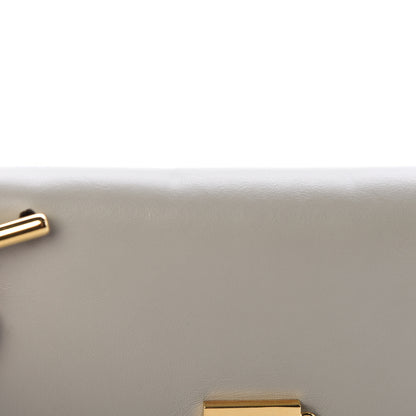 Chloe Grained Calfskin Lambskin Mini Bi-Color Drew Shoulder Bag Black Powder Beige 11 of 15