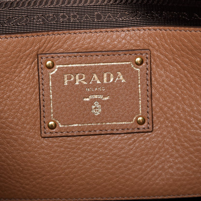 Prada Vitello Daino Side Zip Tote Naturale 7 of 9
