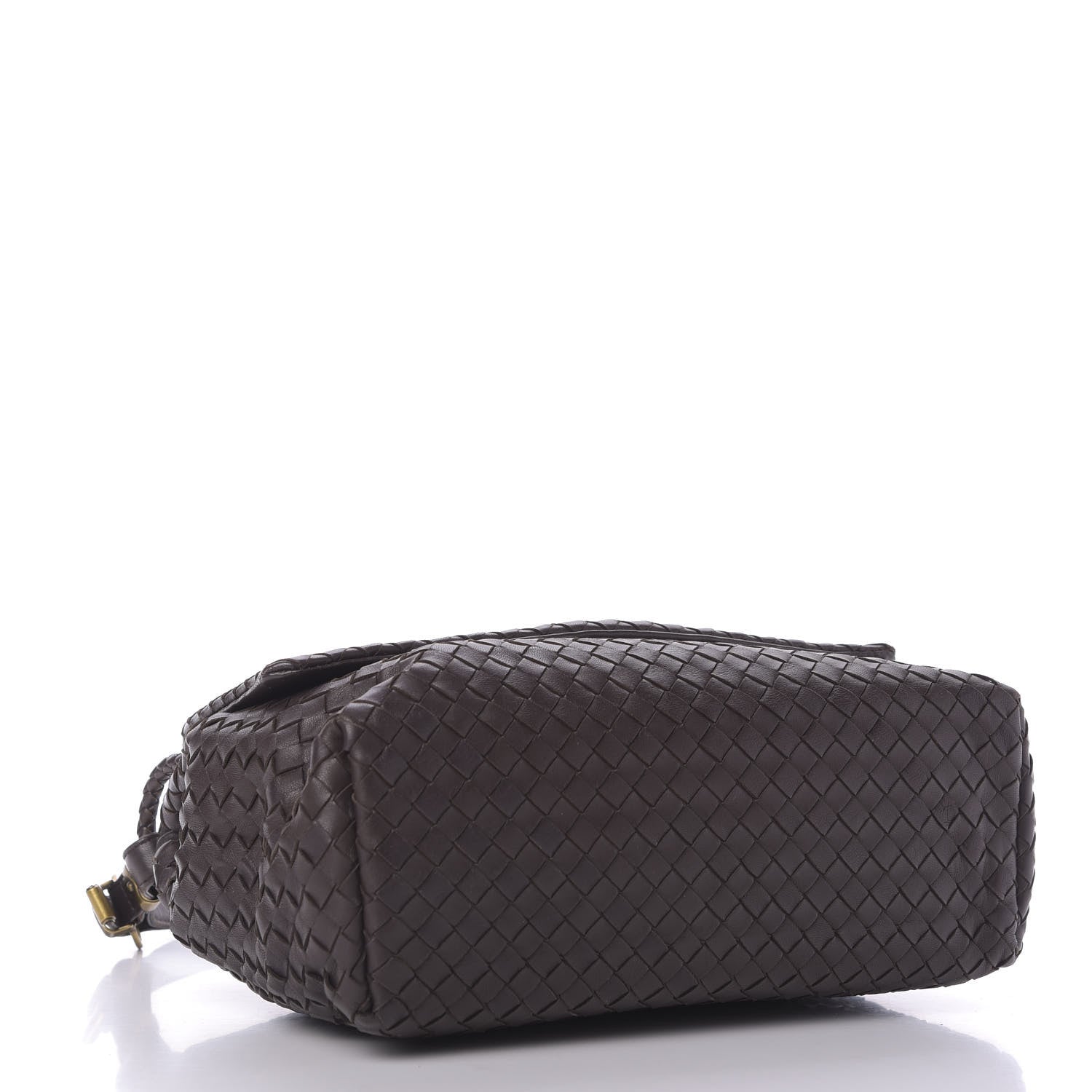 Bottega Veneta Nappa Intrecciato Flap Shoulder Bag Ebano 4 of 9