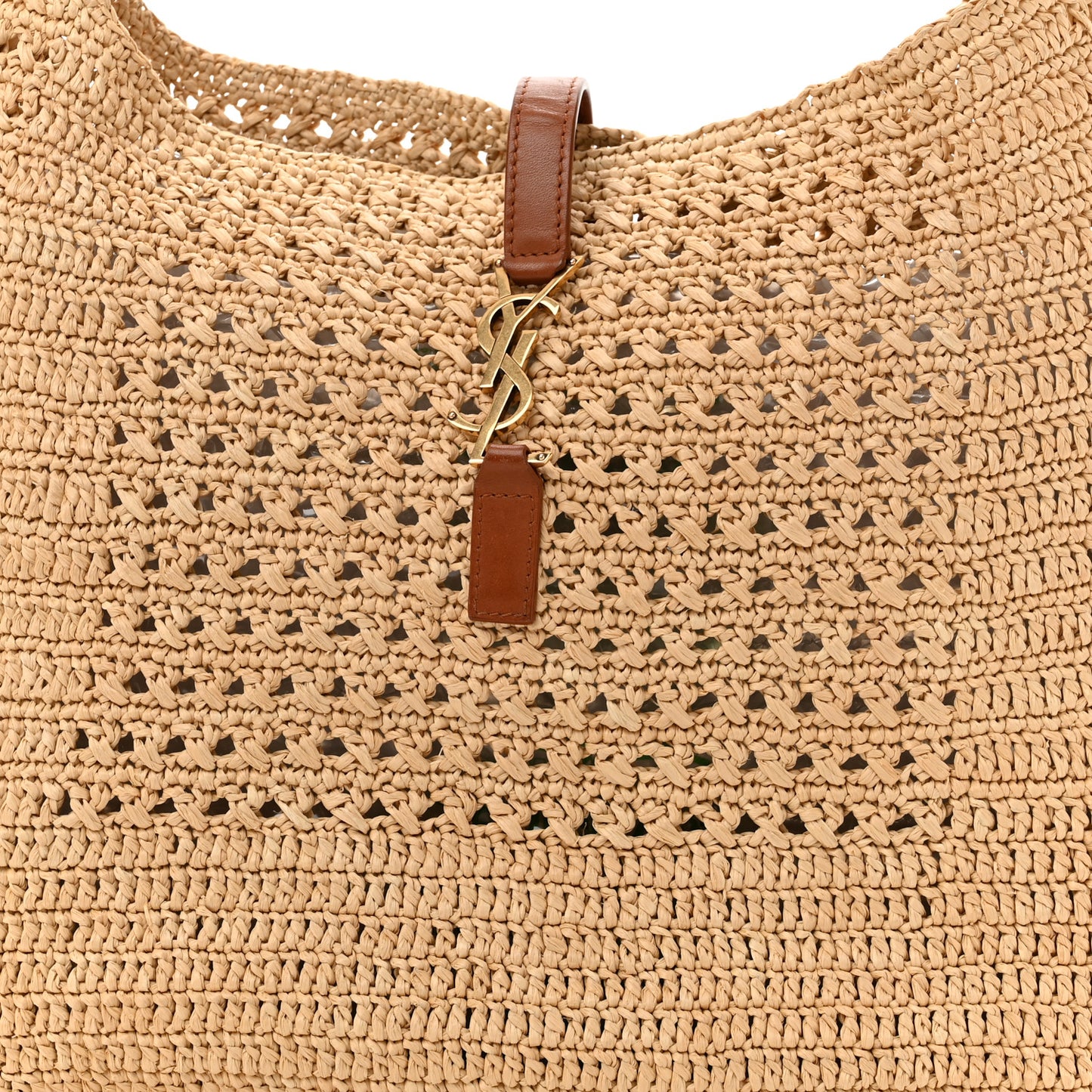 Raffia Monogram Hobo Naturale
