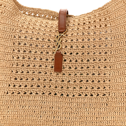 Saint Laurent Raffia Monogram Hobo Naturale 8 of 10
