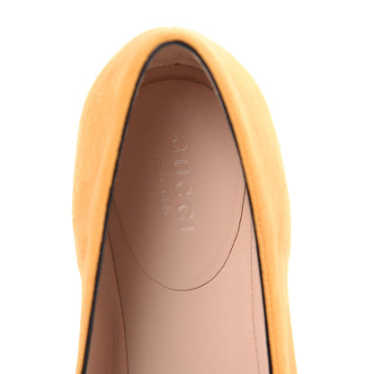 Gucci Kid Scamosciato GG Marmont Fringe Flats 37.5 Crystal Copper 6 of 8