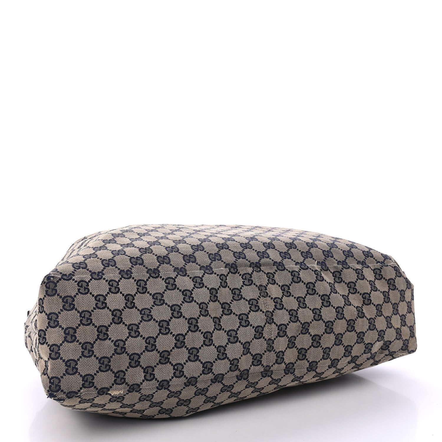 Gucci Monogram Large Horsebit Chain Hobo Navy 3 of 6