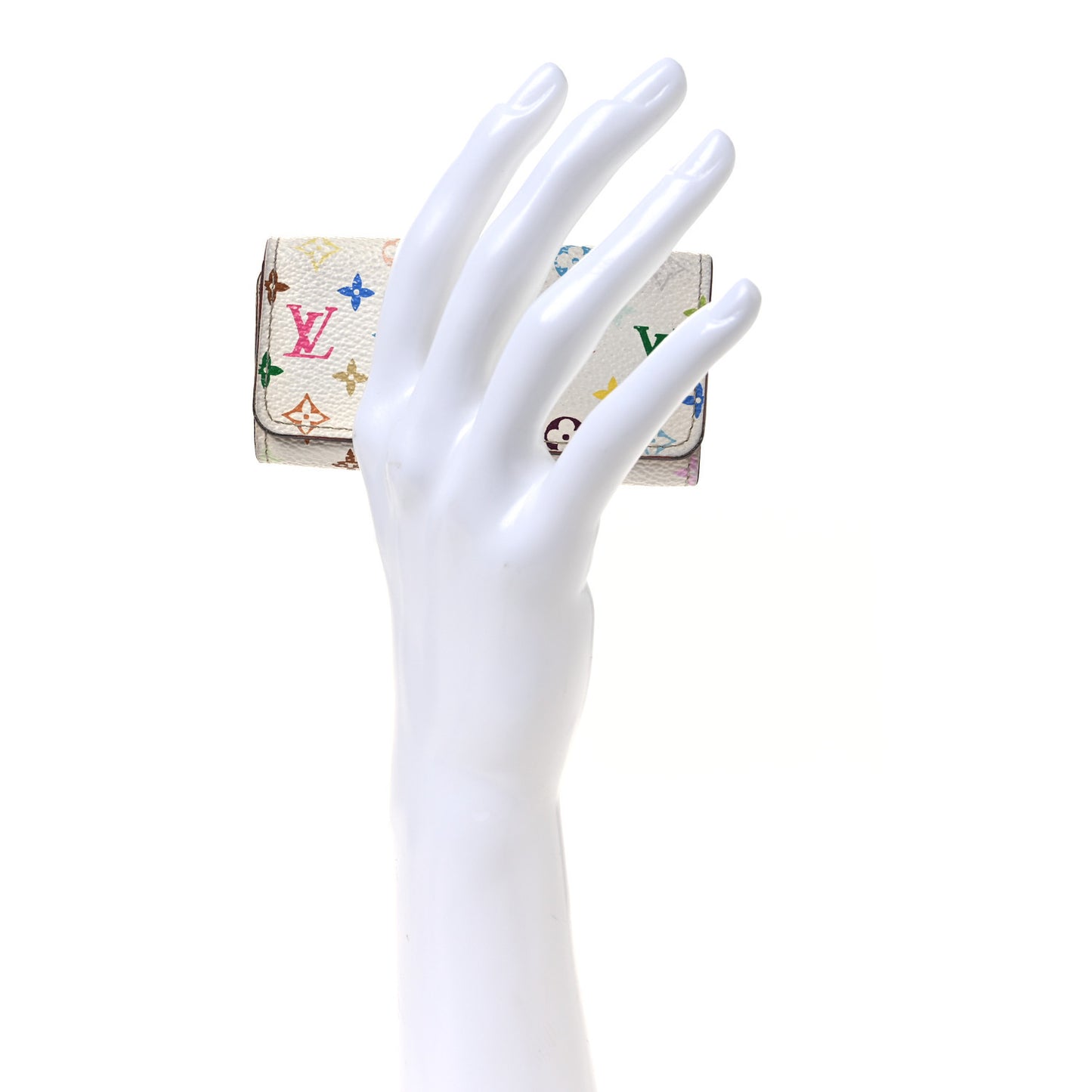 Monogram Multicolor Multicles 4 Key Holder White