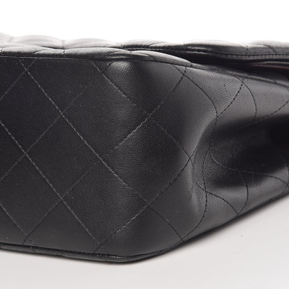 Chanel Lambskin Quilted Jumbo Double Flap Black 9 of 11