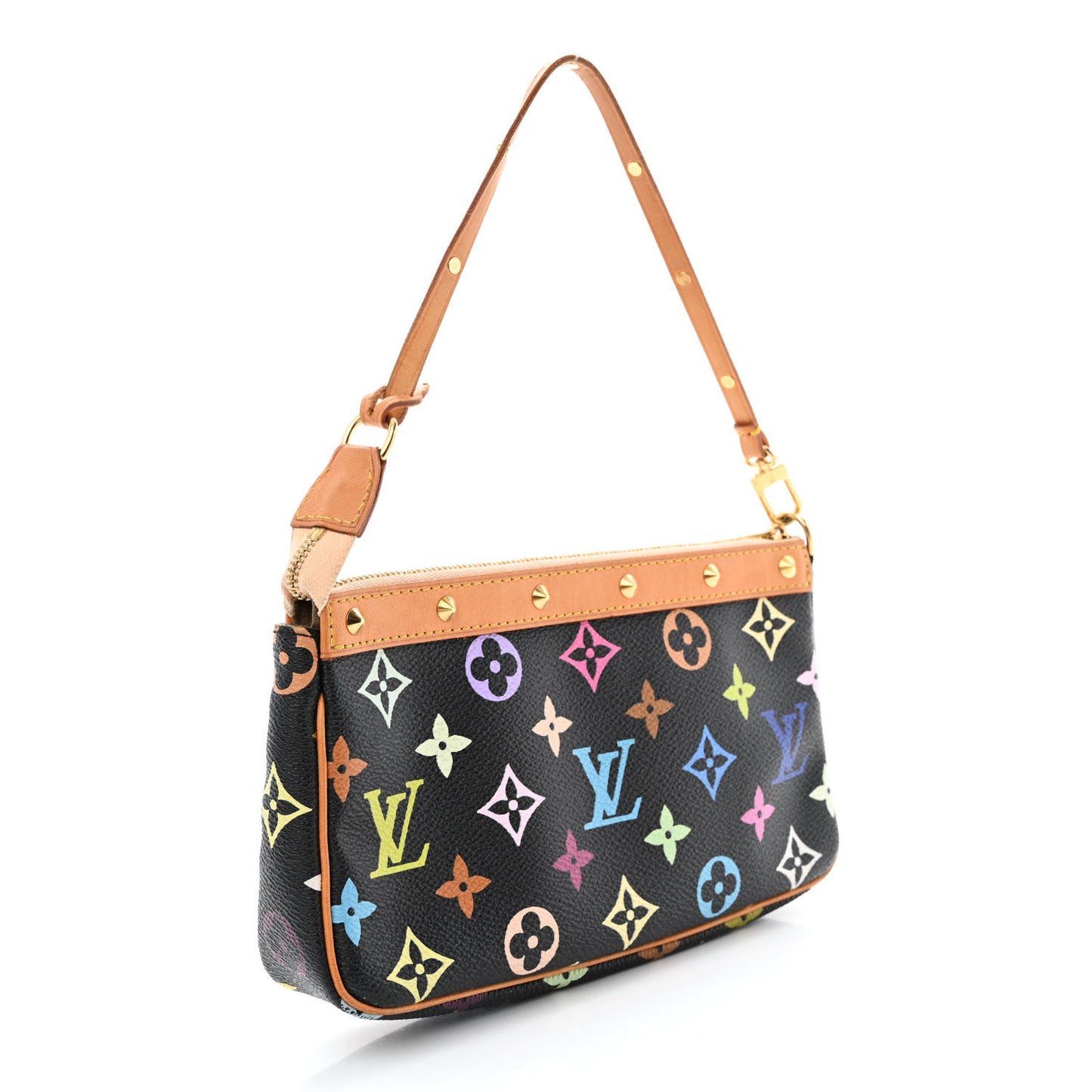 Monogram Multicolor Pochette Accessories Black