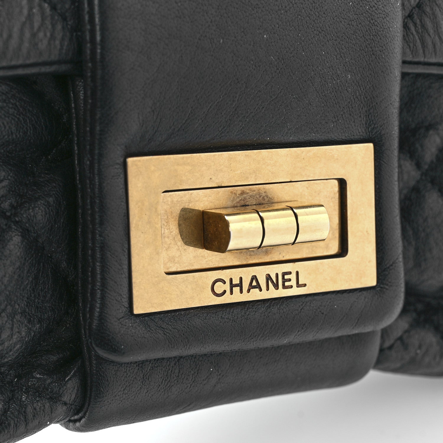 Chanel Sheepskin Mademoiselle Clutch Black 8 of 12