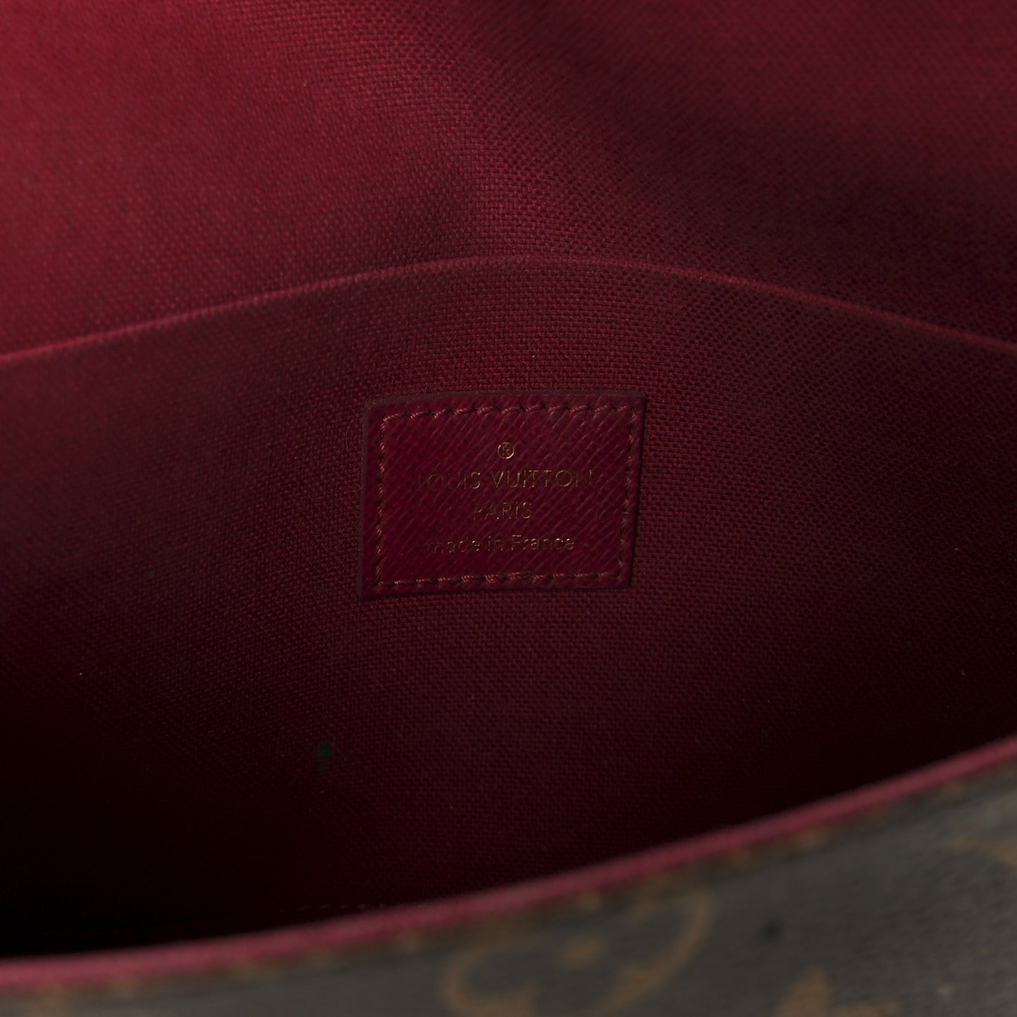 Monogram Pochette Felicie Chain Wallet Fuchsia