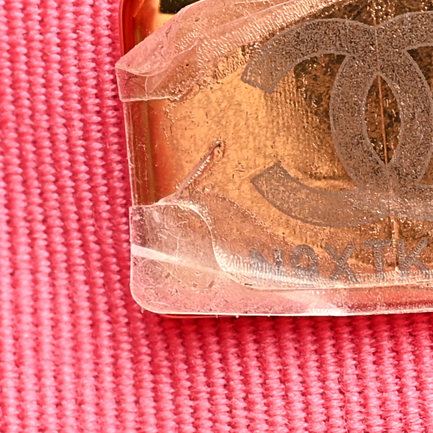 Chanel Lambskin Plexiglass Quilted Coco Love Mini Flap Pink 7 of 9