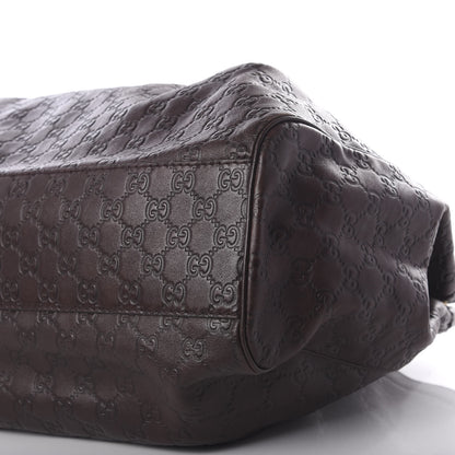 Gucci Guccissima Signature Large Sukey Tote Chocolate 9 of 9