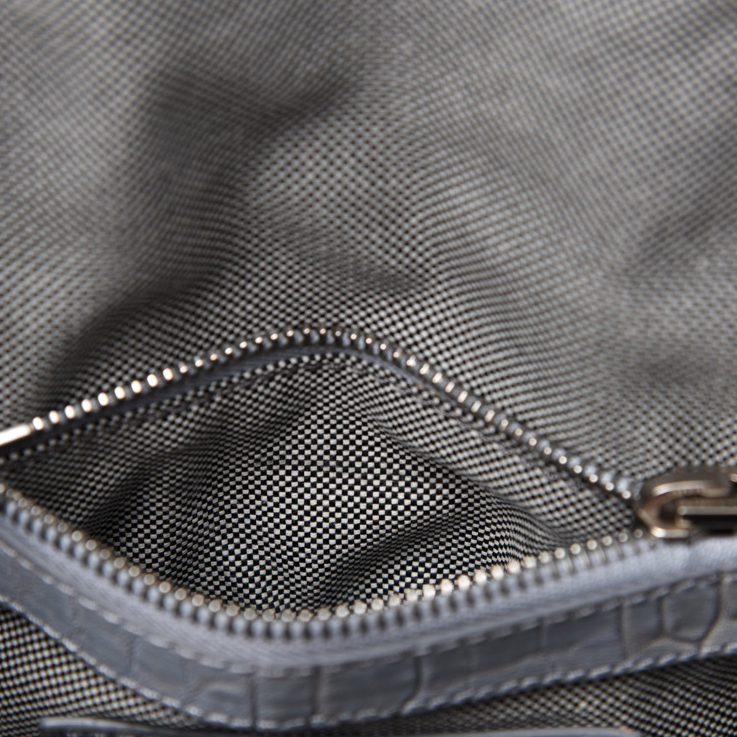 Pebbled Lambskin Mini Rockie Carbon Rodhium Hardware