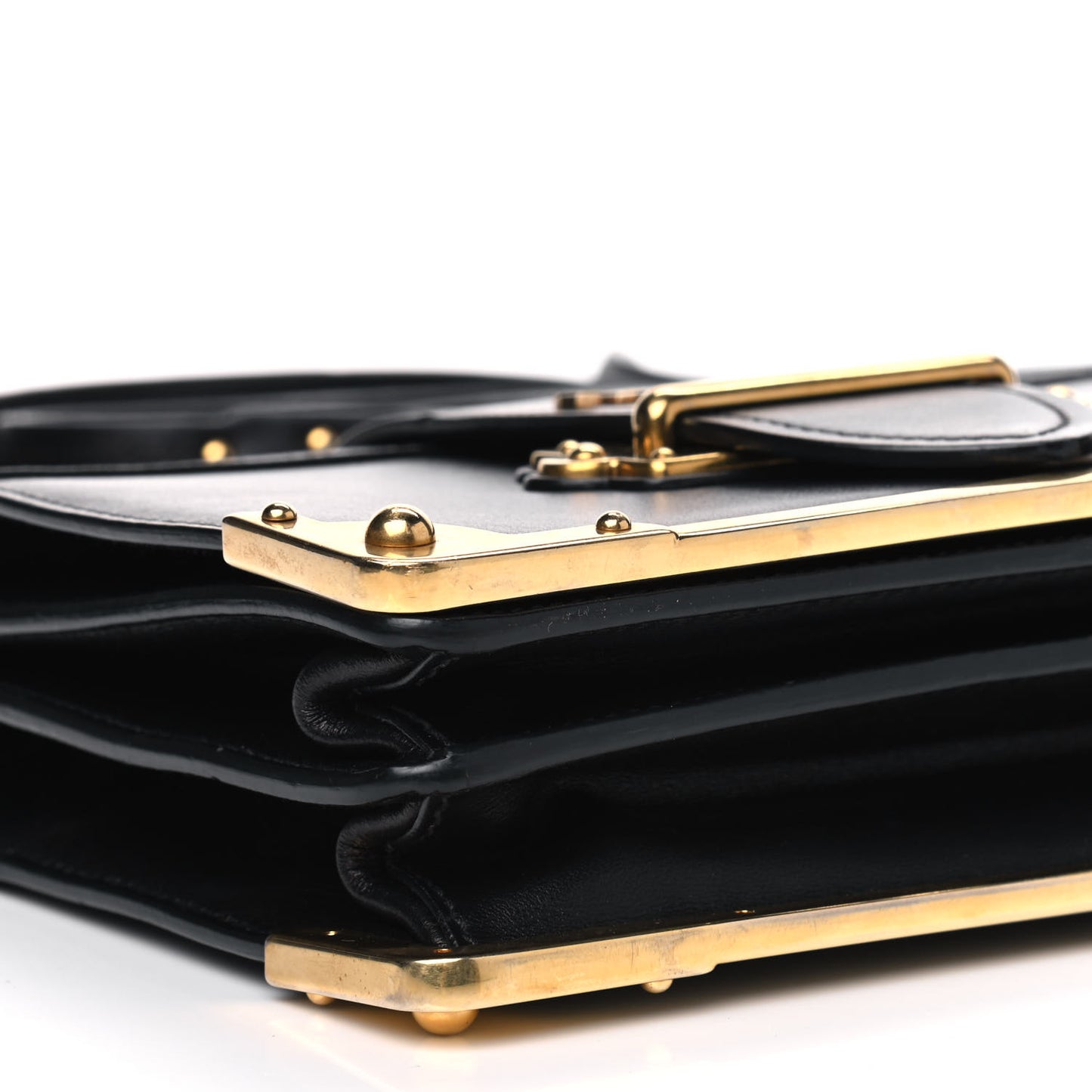 City Calfskin Saffiano Cahier Bag Black