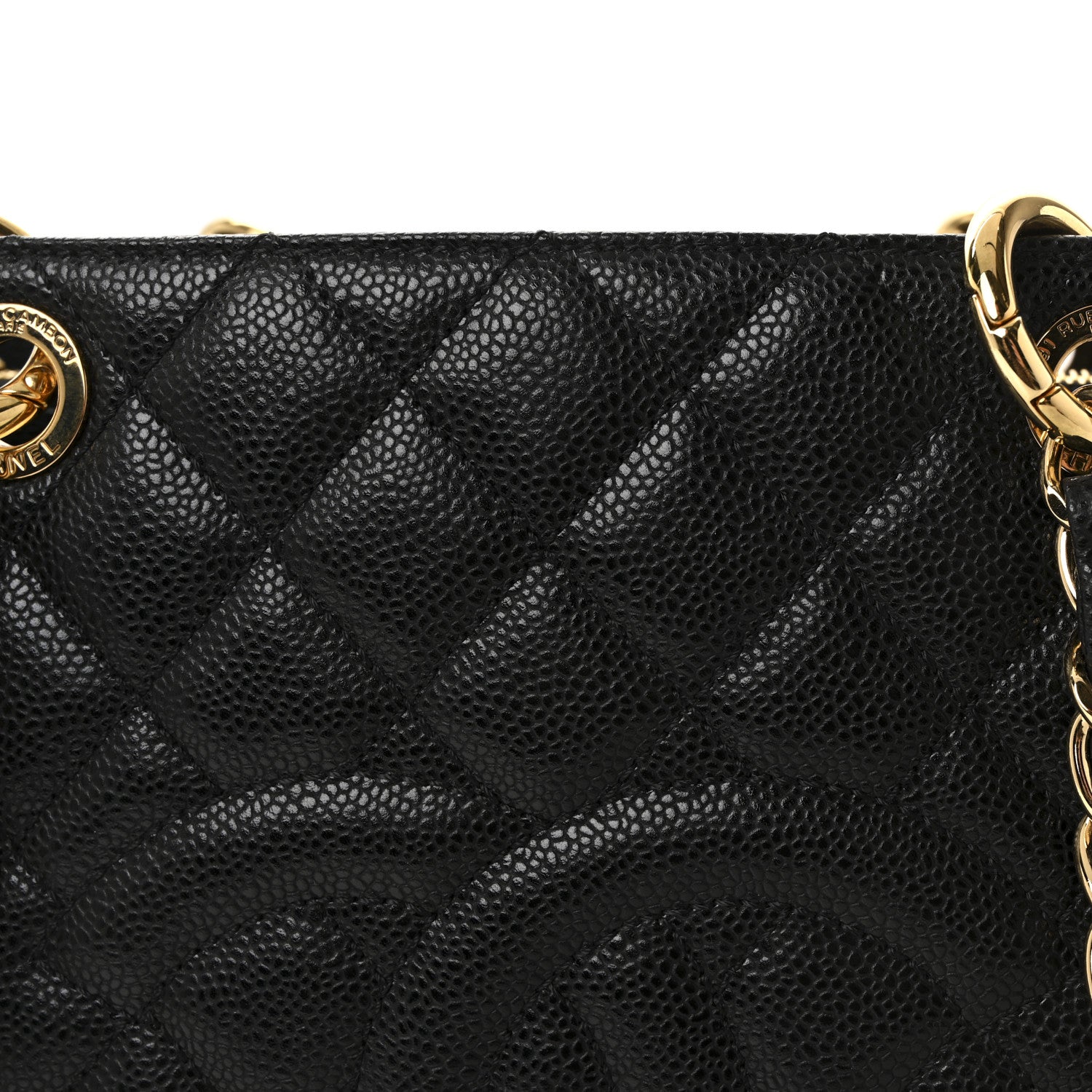 Chanel Caviar Quilted Grand Shopping Tote GST Black 7 of 10