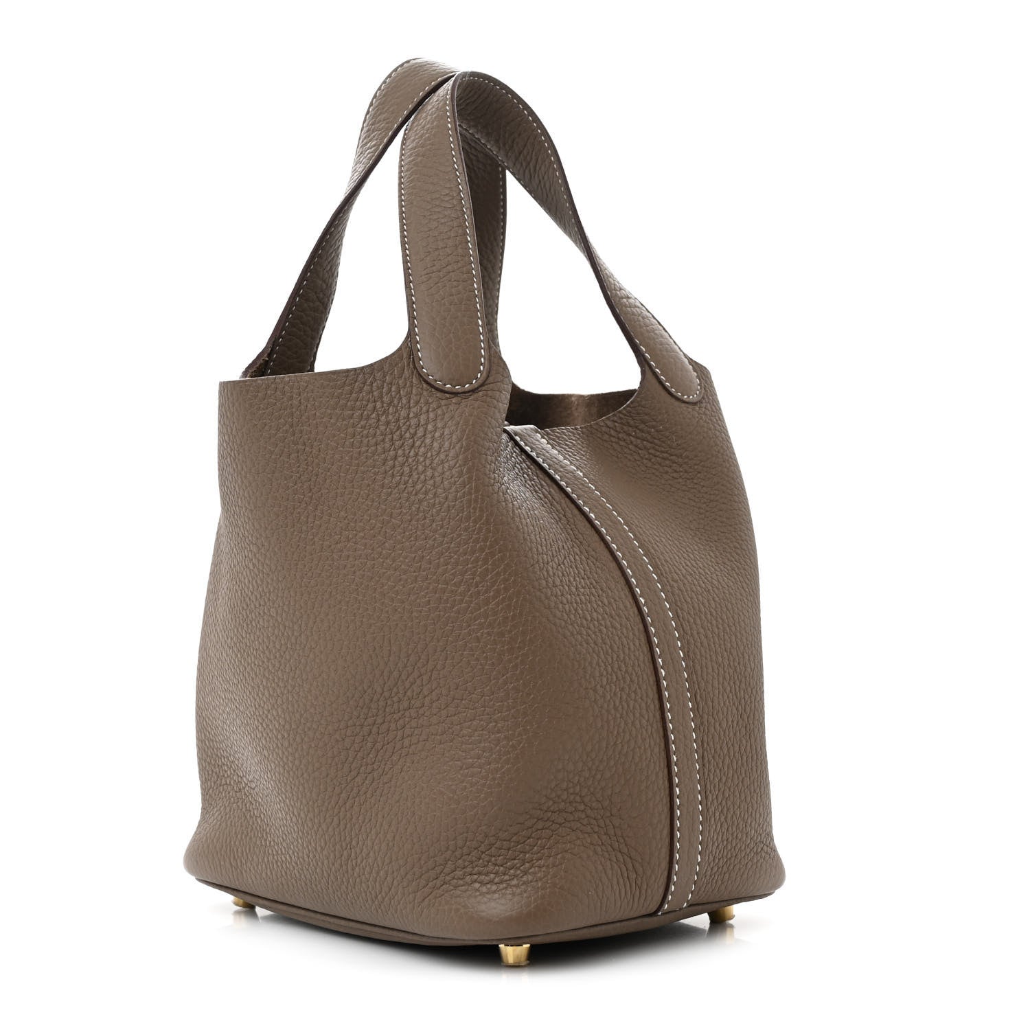 Hermes Taurillon Clemence Picotin Lock 18 PM Etoupe 3 of 11