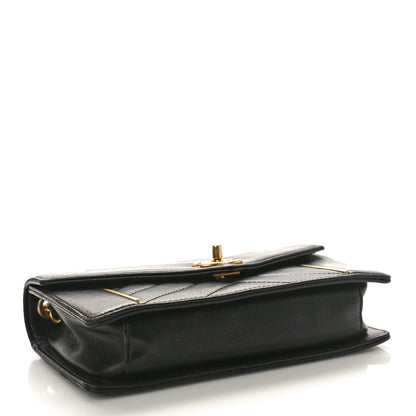 Chanel Lambskin Reversed Chevron Quilted Flap Black 4 of 10