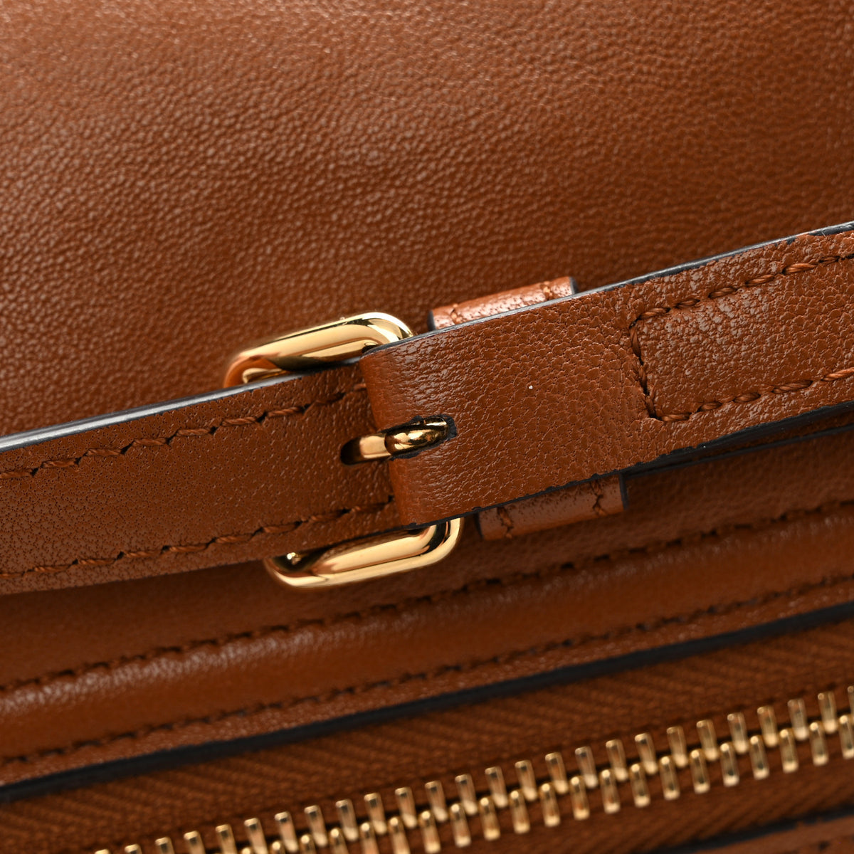 Shiny Lambskin Soft Triomphe Little Half Moon Bag Brick