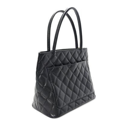Chanel Caviar Quilted Medallion Tote Black 3 of 10