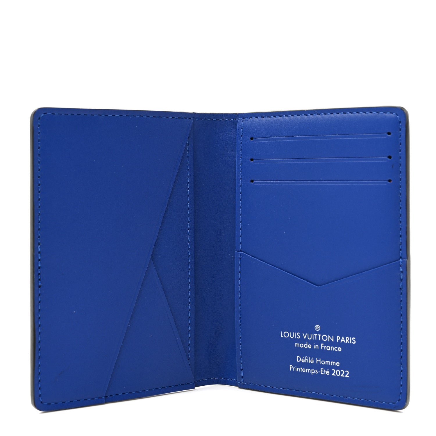 Louis Vuitton Taurillon Illusion Pocket Organizer Bleu Rose 5 of 7