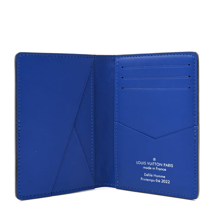 Louis Vuitton Taurillon Illusion Pocket Organizer Bleu Rose 5 of 7