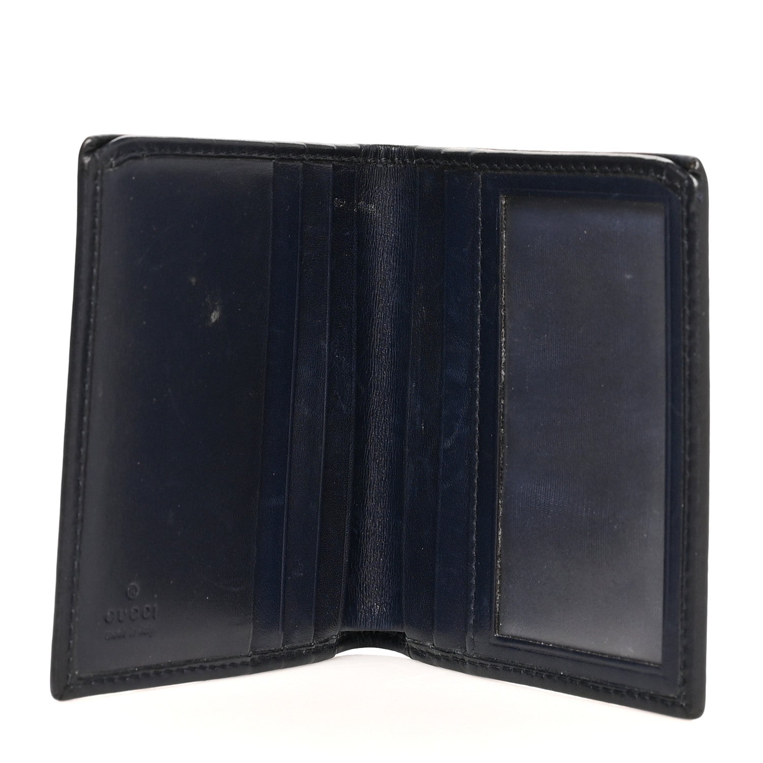 Gucci Monogram Bi-Fold Wallet Navy 5 of 8