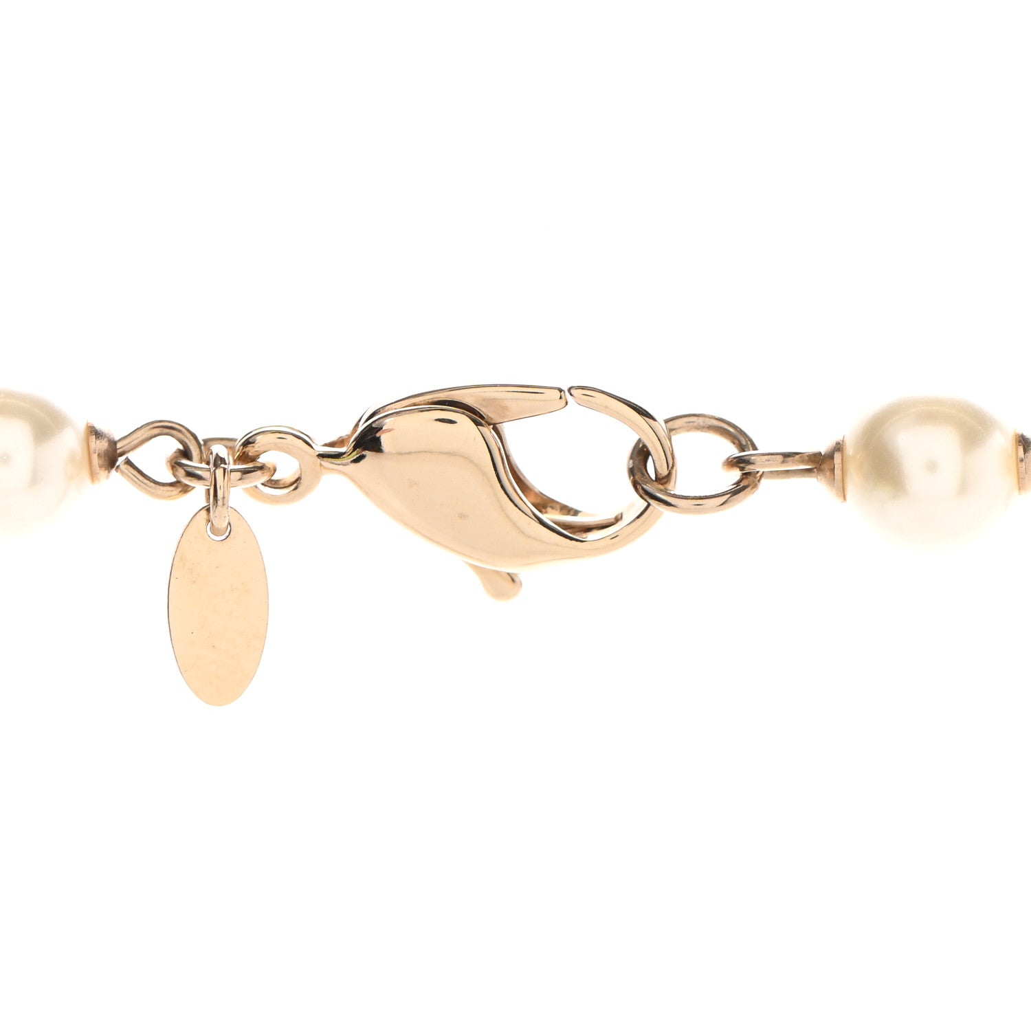 Chanel Pearl Camellia Necklace Gold 4 of 5
