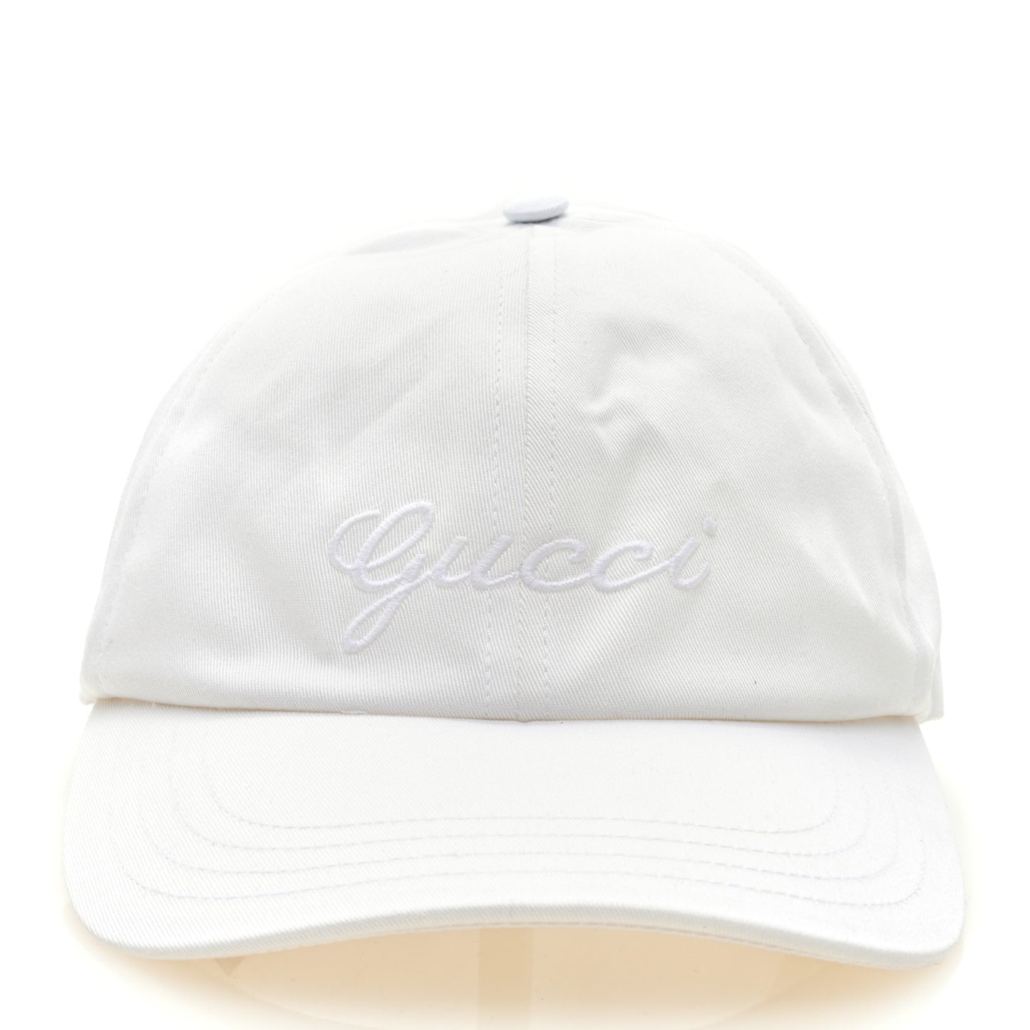 Cotton Embroidered Logo Script Baseball Hat M Great White