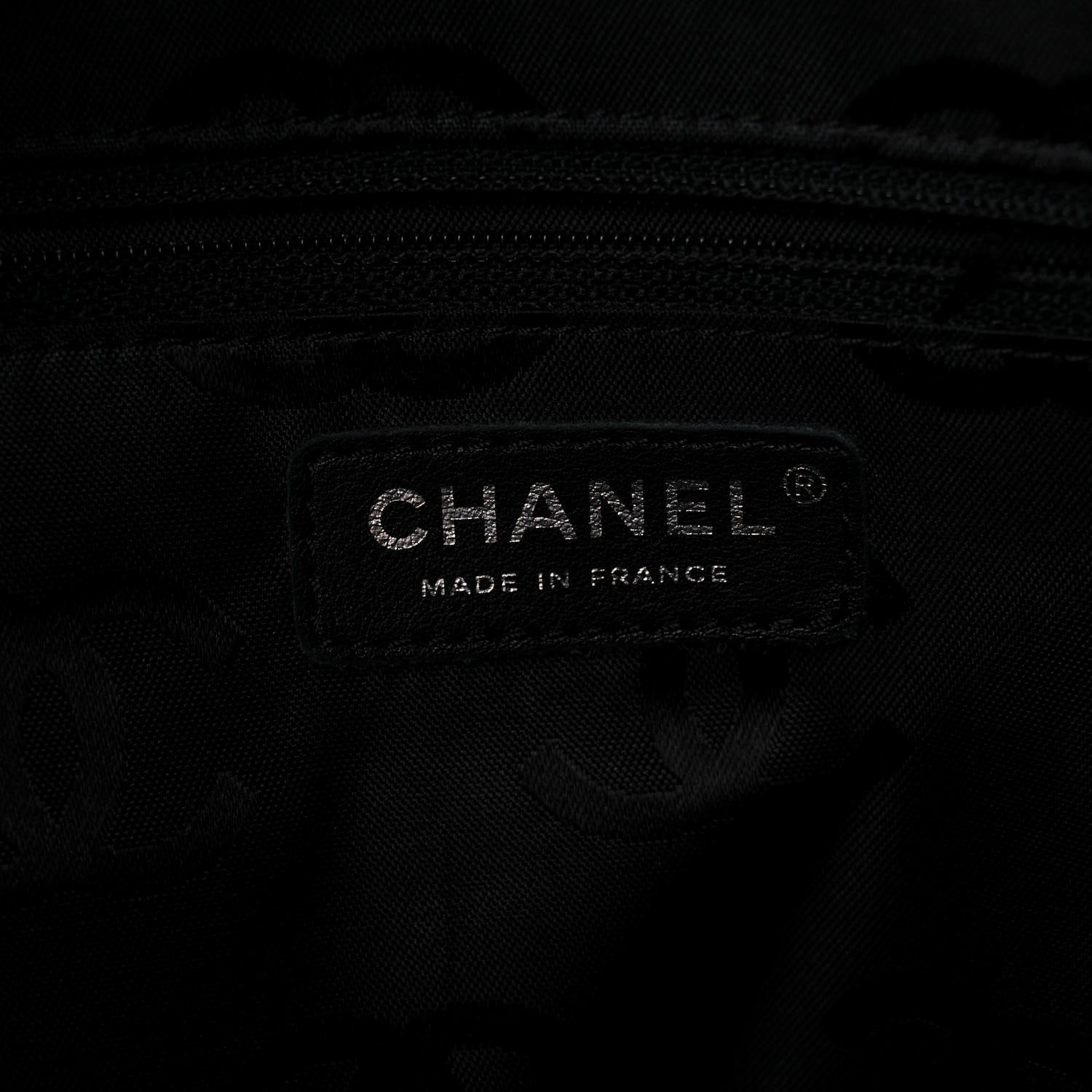 Chanel Calfskin Quilted Large Cambon Tote Beige Black 6 of 21