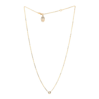 Cartier 18K Yellow Gold Diamond SM D'Amour Pendant Necklace 3 of 5