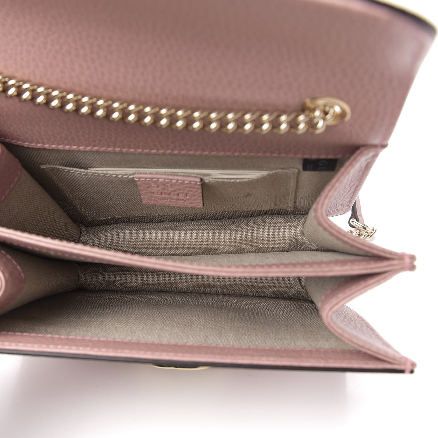 Gucci Dollar Calfskin Small Interlocking G Shoulder Bag Soft Pink 5 of 11