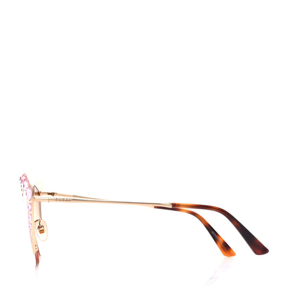 Gucci Metal Crystal Cat Eye Sunglasses GG00114S Pink 3 of 9