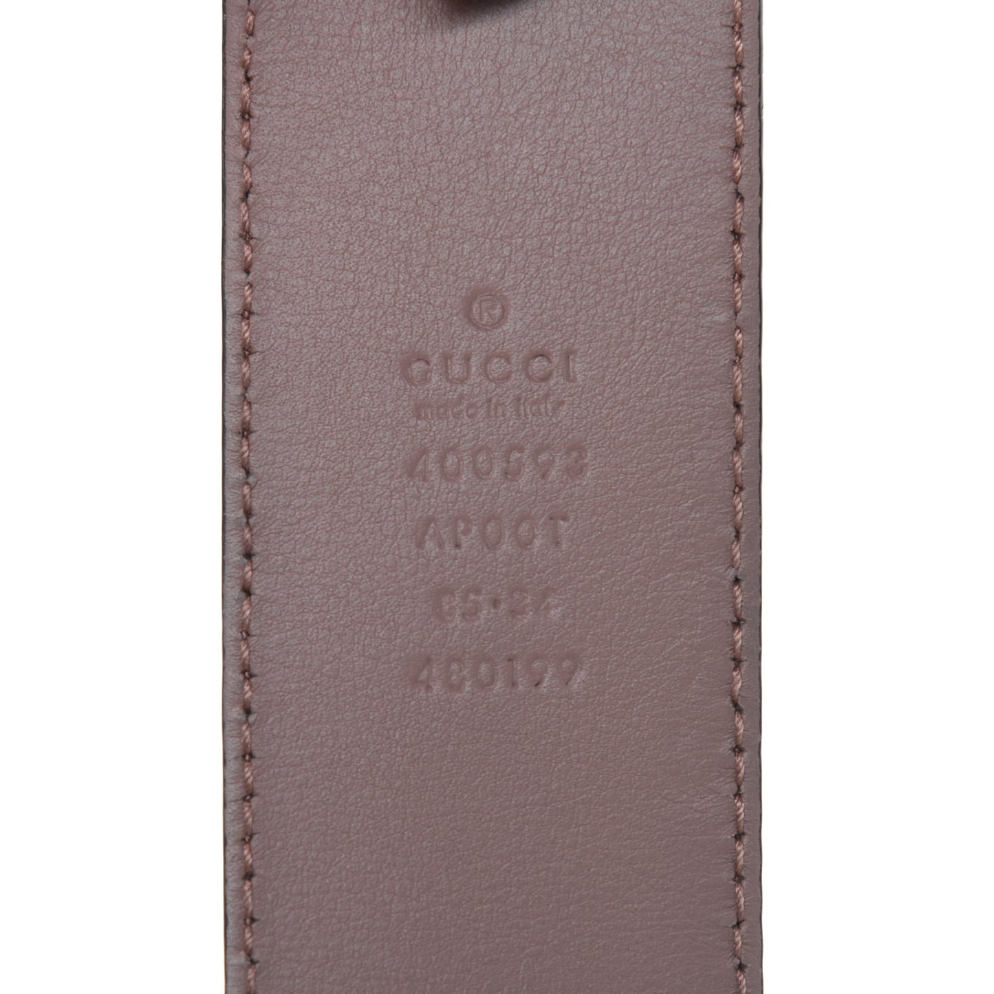 Calfskin Double G 40mm Belt 85 34 Porcelain Rose