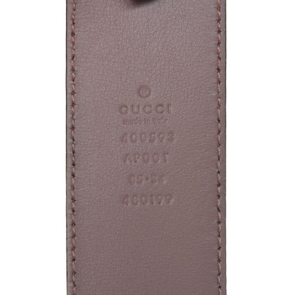 Gucci Calfskin Double G 40mm Belt 85 34 Porcelain Rose 3 of 7
