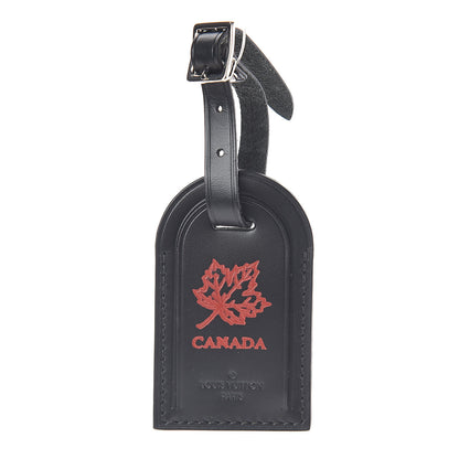 Louis Vuitton Calfskin Canada Luggage Tag Black 1 of 3